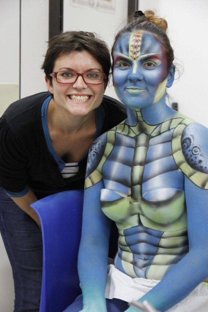 corso aerografo body painting